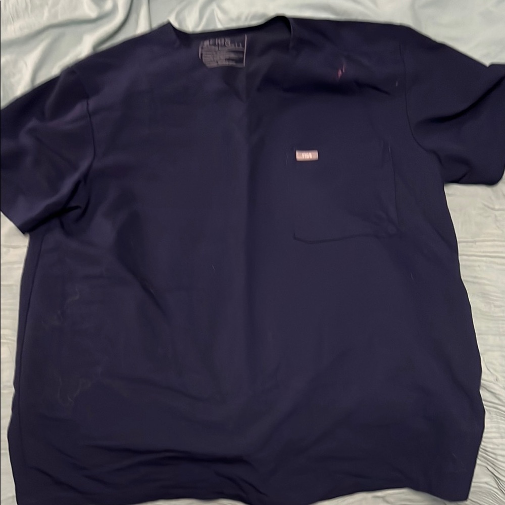 Men's Figs Navy Top